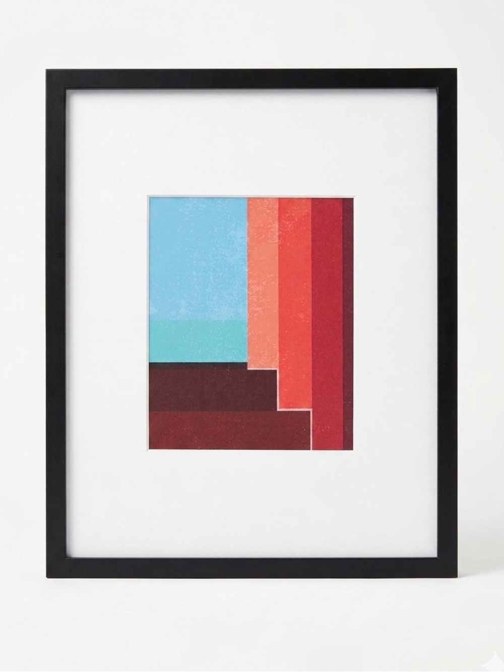 Project 62 Modern Black Gallery Wood Frame 15x19 w/ Geometric Giclee Art